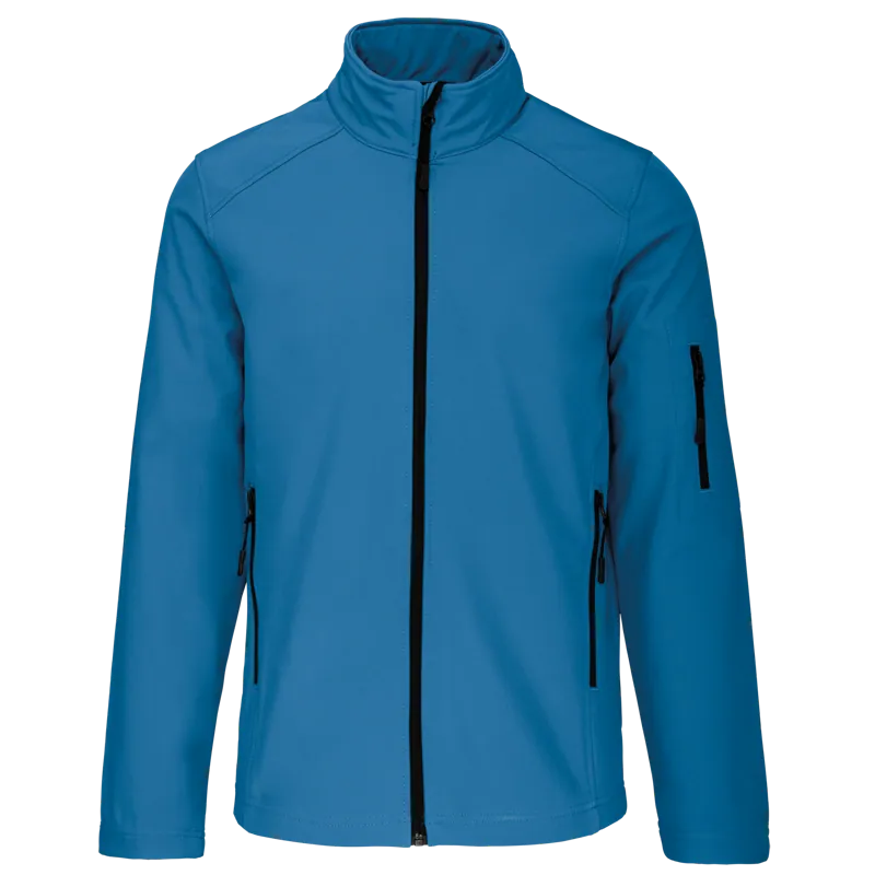 Softshell jas in Aqua Blue