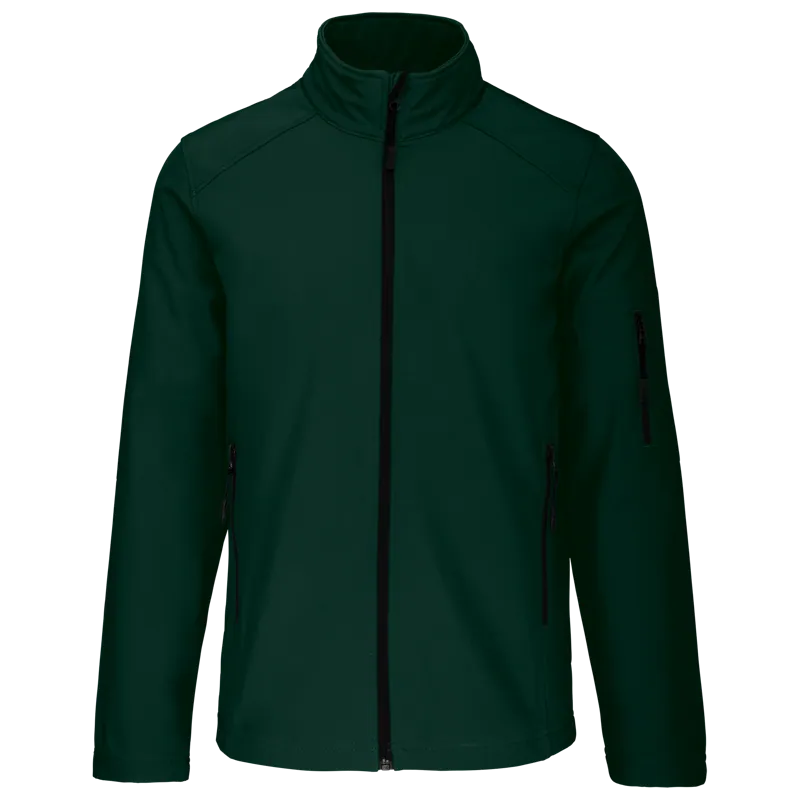 Softshell jas in Bottle Green