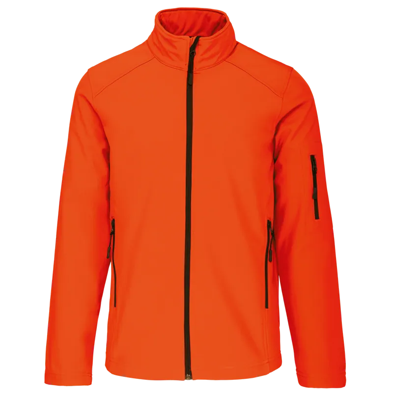 Softshell jas in Fluorescent Orange