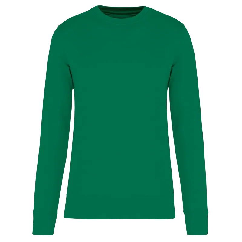 Ecologische sweater met ronde hals in Kelly Green