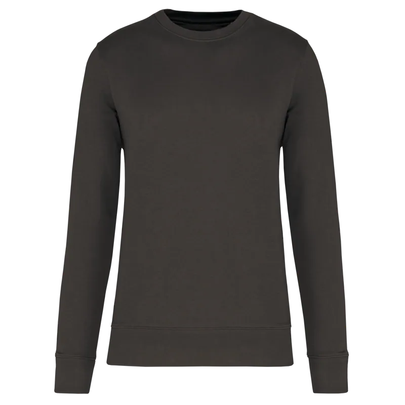 Ecologische kindersweater met ronde hals in Dark Grey