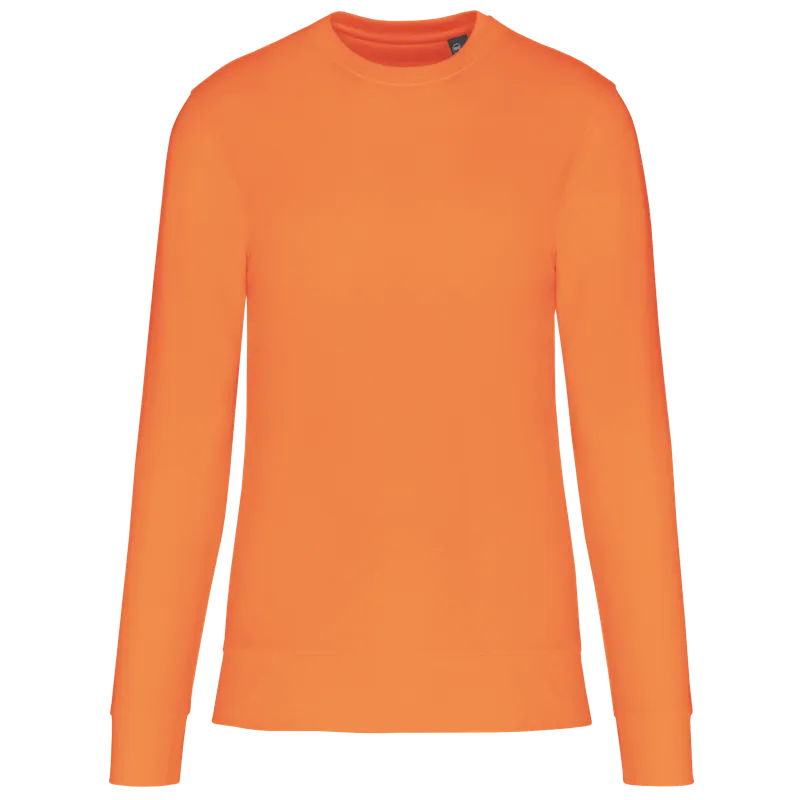 Ecologische kindersweater met ronde hals in Light Orange
