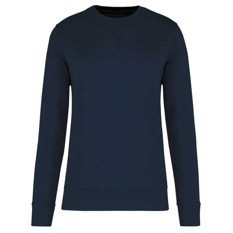 Ecologische kindersweater met ronde hals in Navy