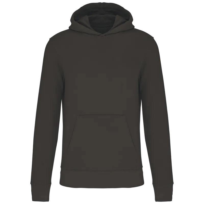 Ecologische kindersweater met capuchon in Dark Grey