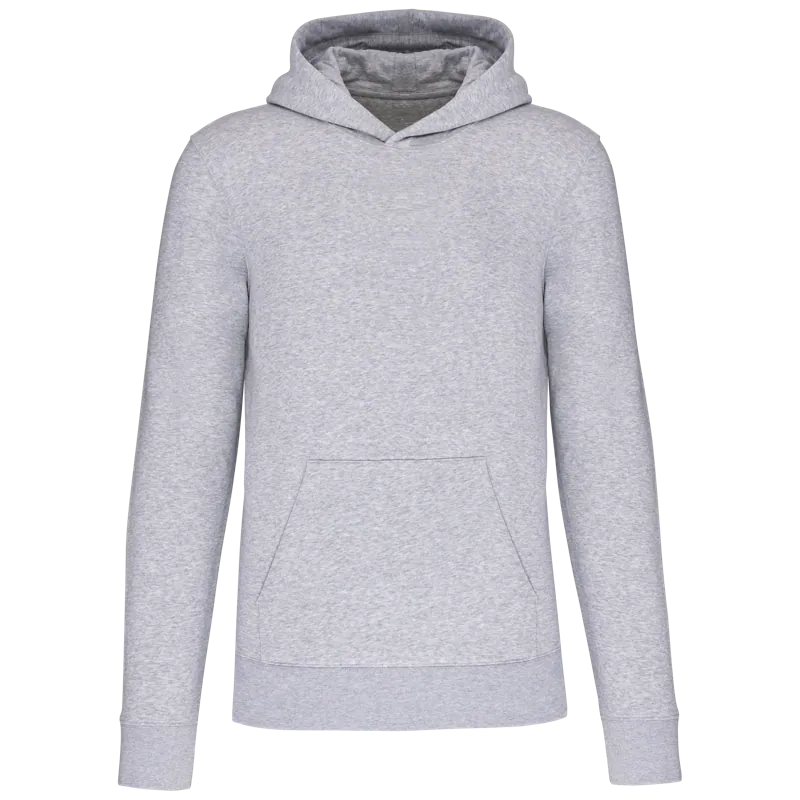 Ecologische kindersweater met capuchon in Oxford Grey