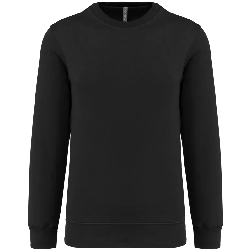 Sweater ronde hals 80/20 uniseks in Black