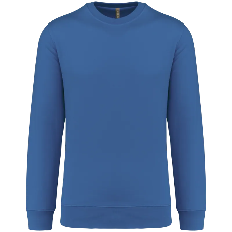 Sweater ronde hals 80/20 uniseks in Light Royal Blue