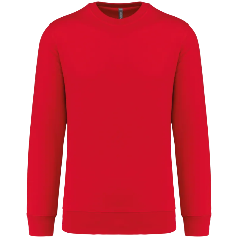 Sweater ronde hals 80/20 uniseks in Red