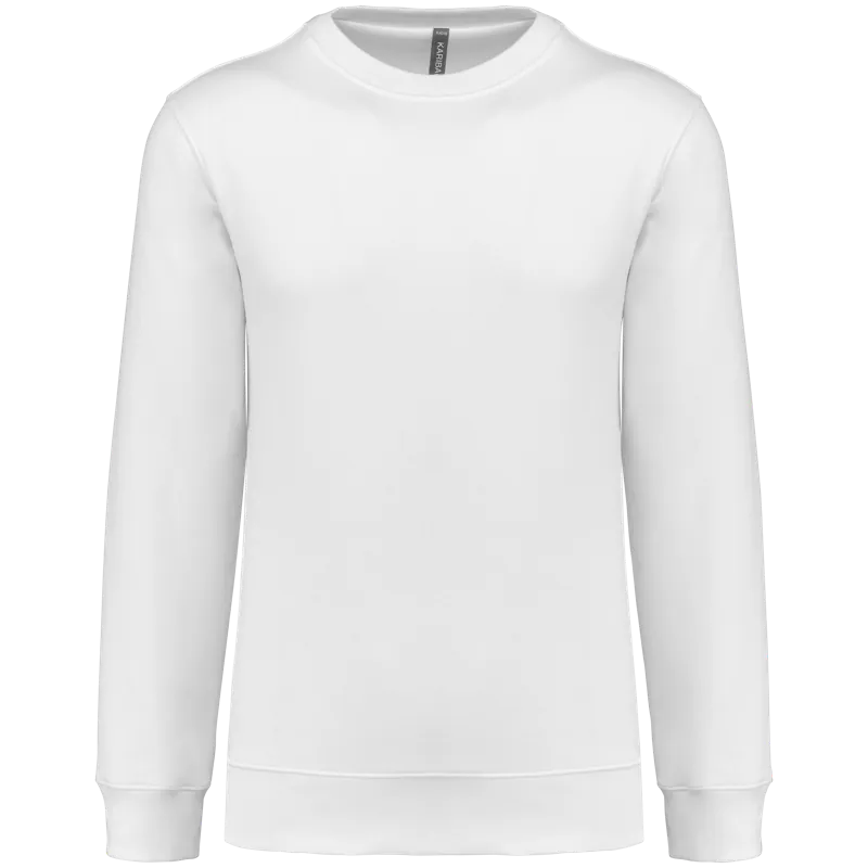 Sweater ronde hals 80/20 uniseks in White