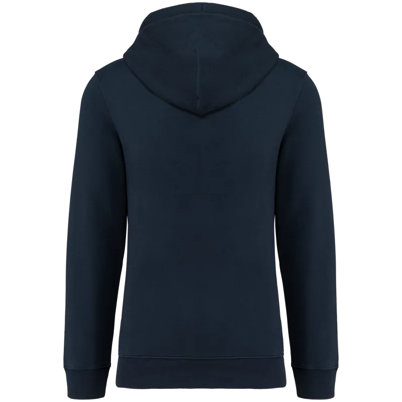 Sweater met capuchon 80/20 uniseks in Navy, achterkant