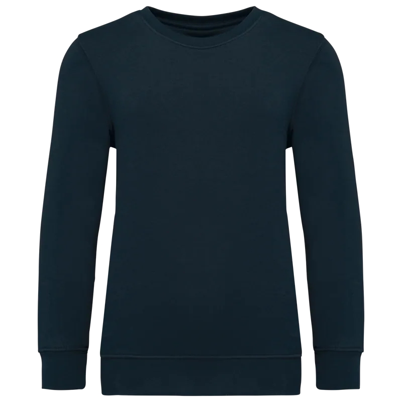 Kindersweater met ronde hals in Navy