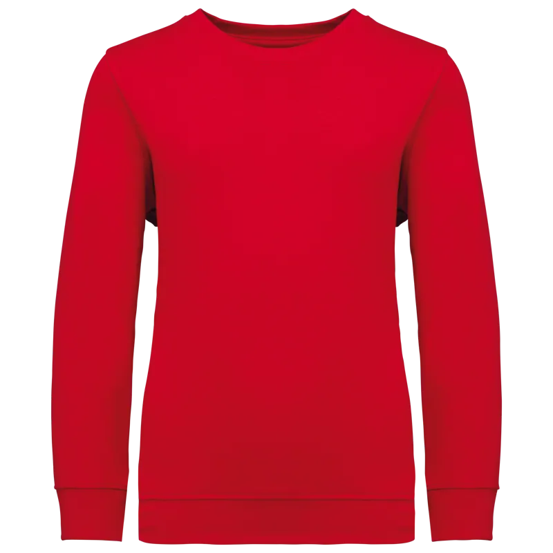 Kindersweater met ronde hals in Red