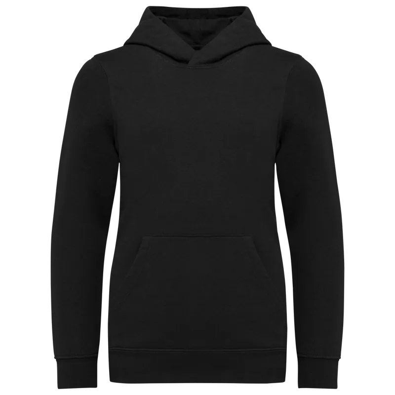 Kindersweater met capuchon in Black