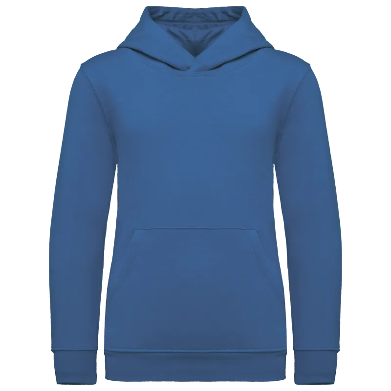 Kindersweater met capuchon in Light Royal Blue