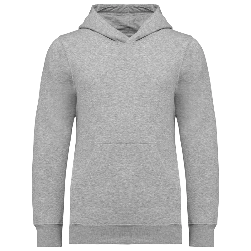 Kindersweater met capuchon in Oxford Grey