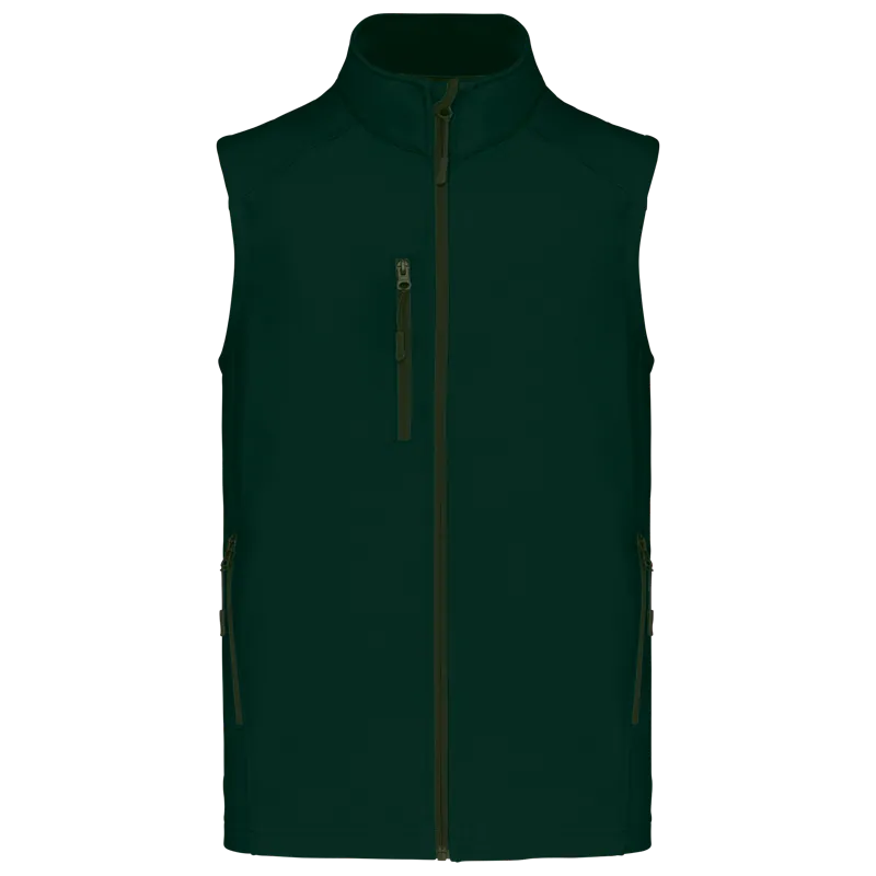 Softshell bodywarmer in Bottle Green