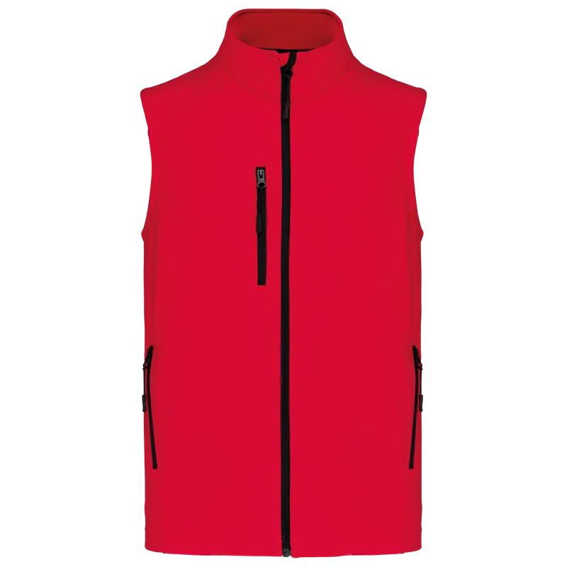 Softshell bodywarmer in Red