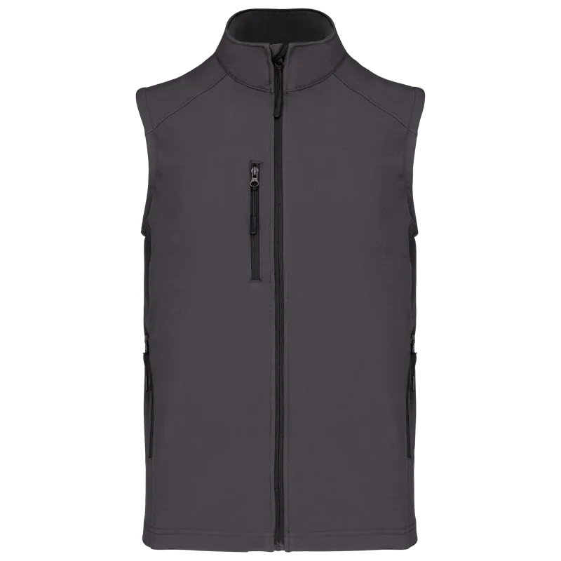 Softshell bodywarmer in Titanium
