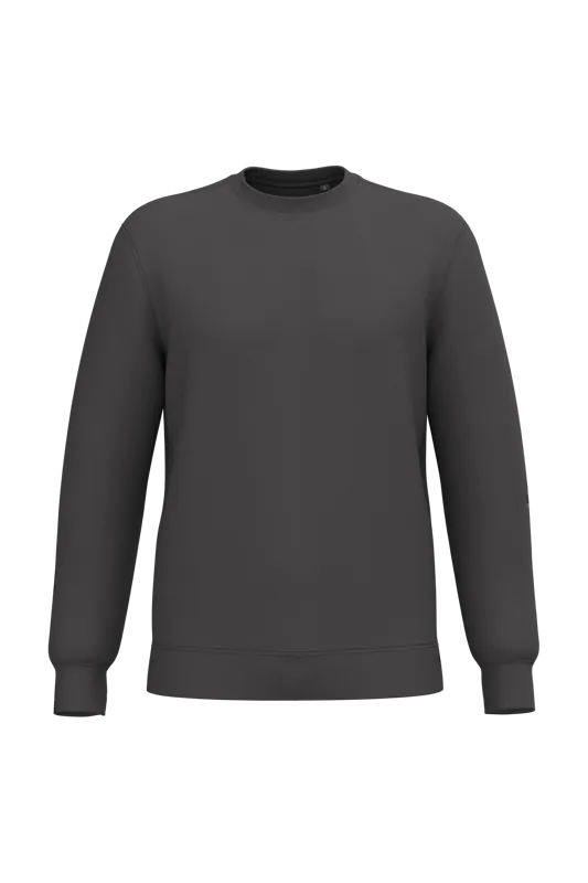 Gerecyclede uniseks sweater met ronde hals in Dark Grey