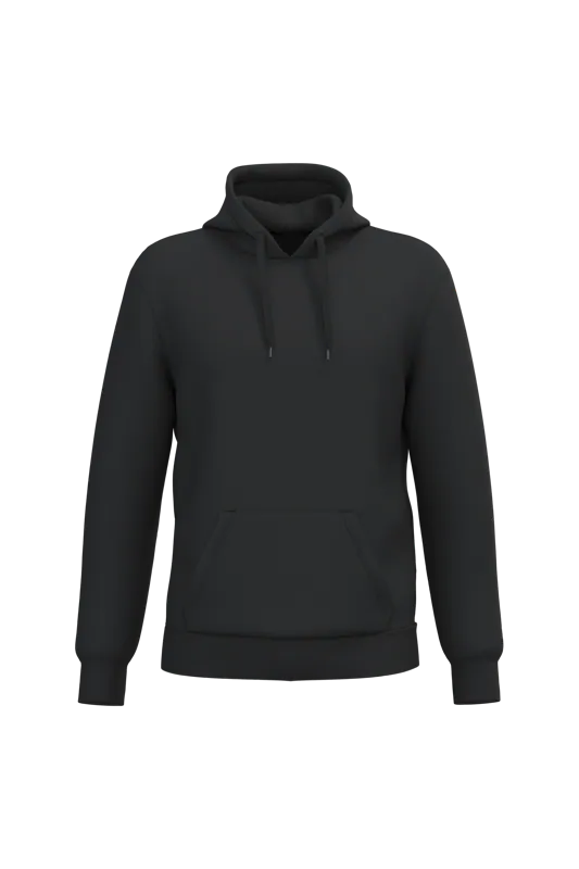 Gerecyclede uniseks sweater met capuchon in Black