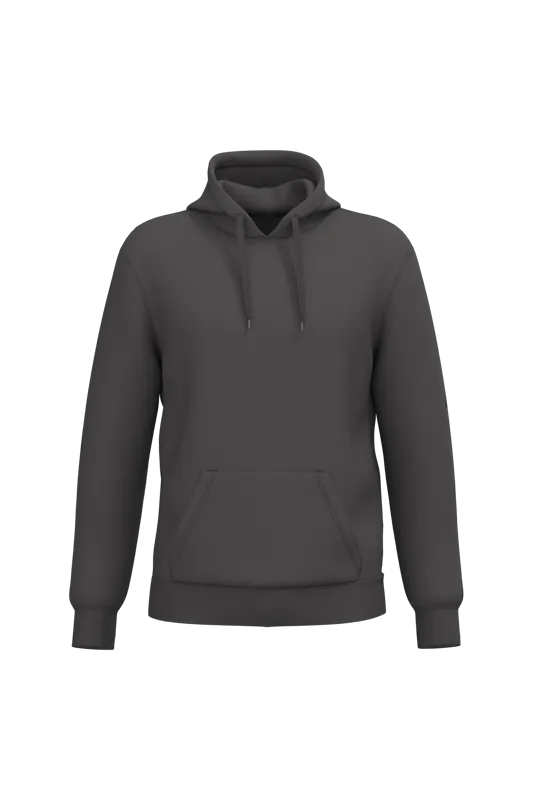 Gerecyclede uniseks sweater met capuchon in Dark Grey