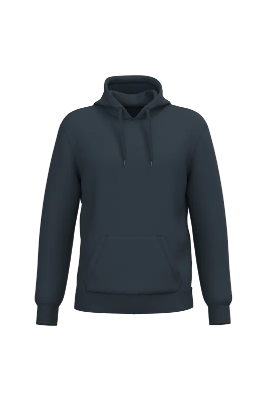 Gerecyclede uniseks sweater met capuchon in Navy