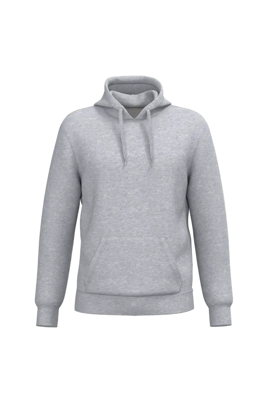 Gerecyclede uniseks sweater met capuchon in Oxford Grey