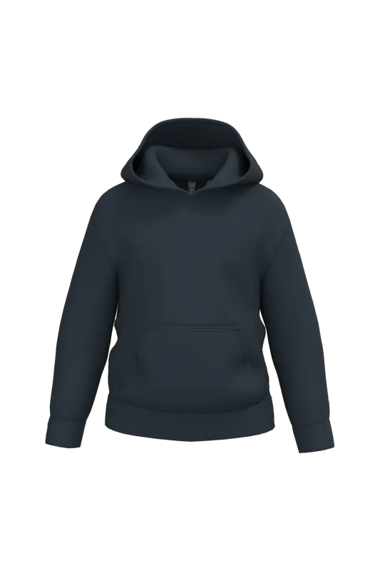 Gerecyclede kindersweater met capuchon in Navy