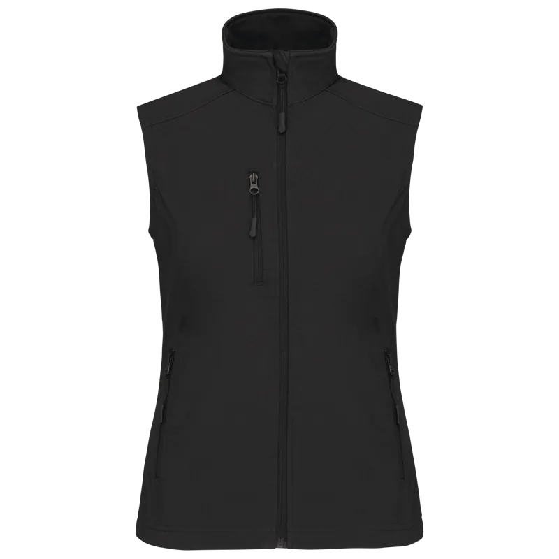 Dames softshell bodywarmer in Black