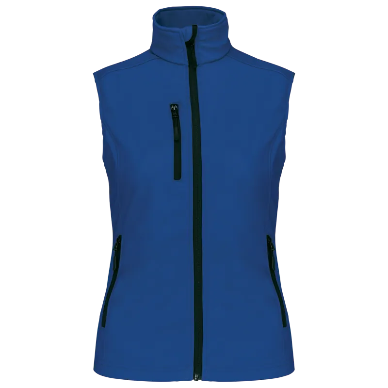 Dames softshell bodywarmer in Dark Royal Blue