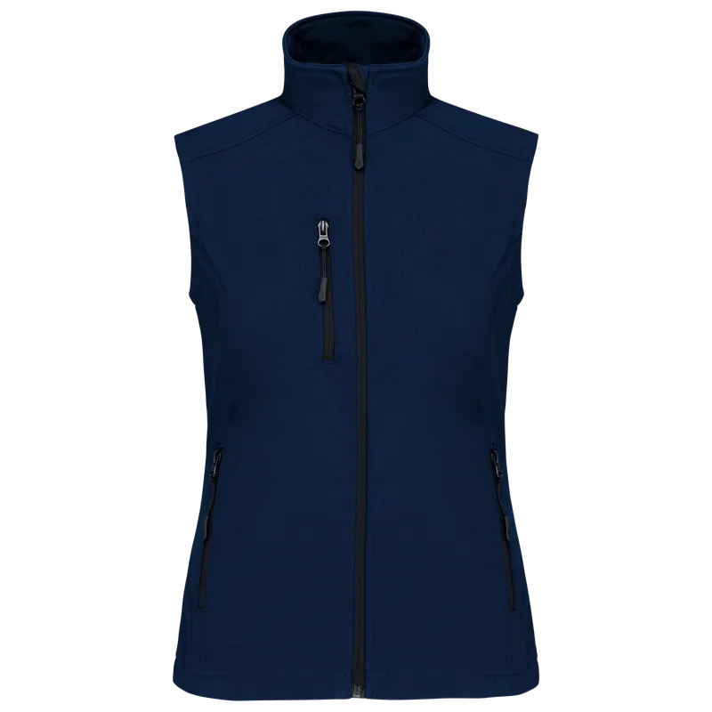 Dames softshell bodywarmer in Navy