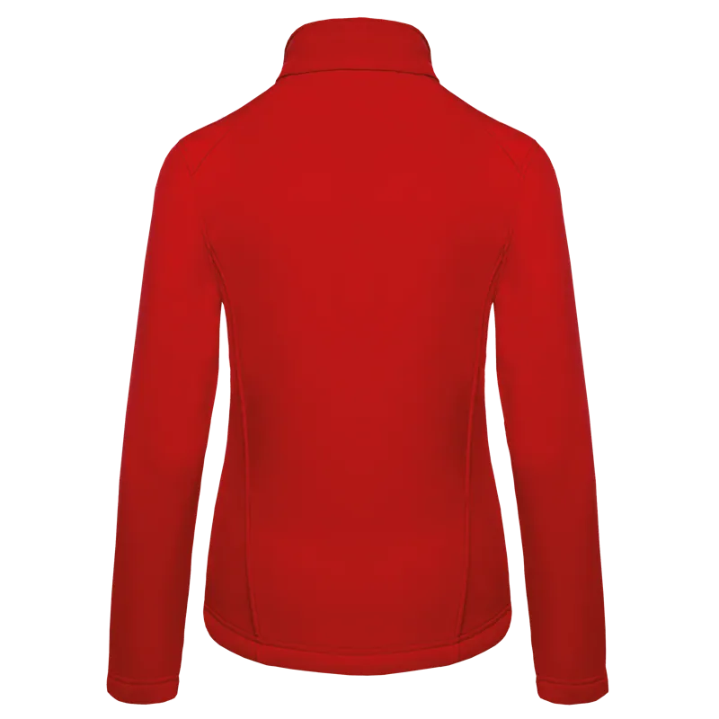 2-laagse damessoftshelljas in Red, achterkant