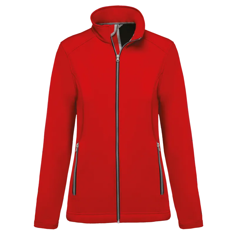 2-laagse damessoftshelljas in Red