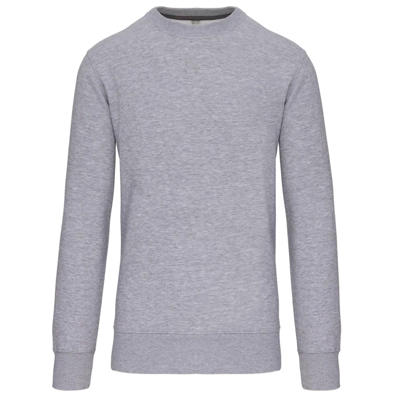 Sweater met ronde hals in Oxford Grey