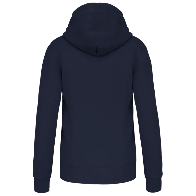 Sweater met capuchon in Navy, achterkant