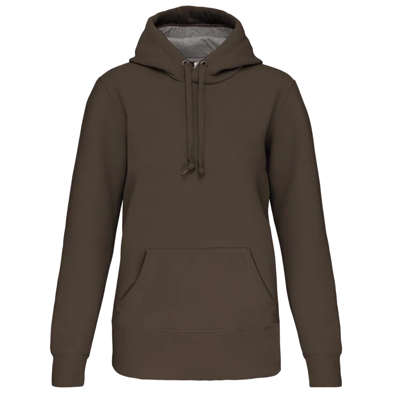 Sweater met capuchon in Dark Khaki