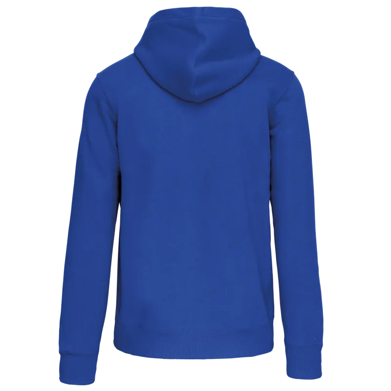 Sweatvest met capuchon in Light Royal Blue, achterkant