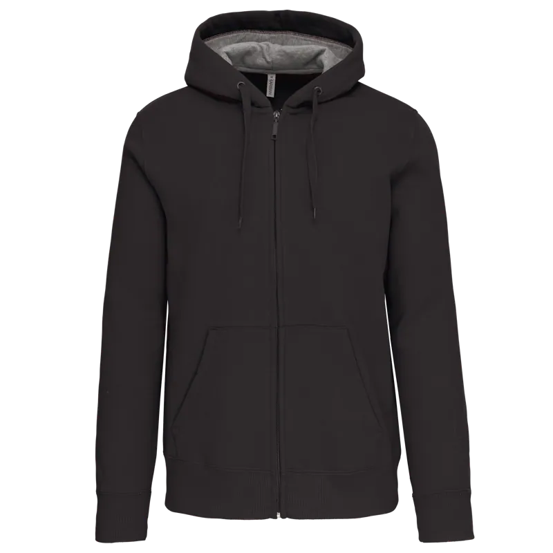 Sweatvest met capuchon in Dark Grey