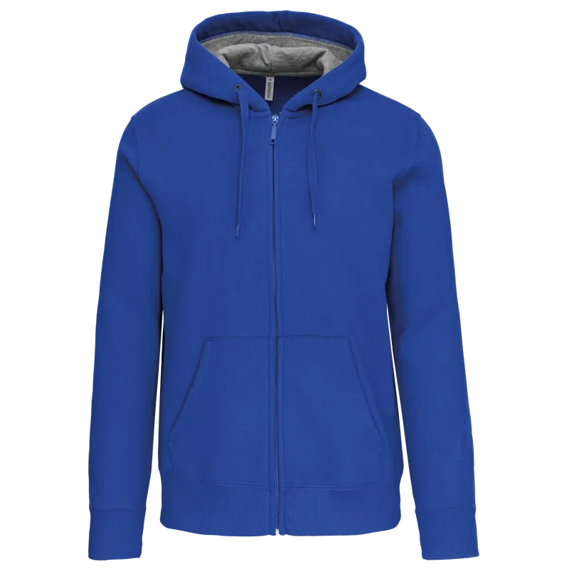 Sweatvest met capuchon in Light Royal Blue