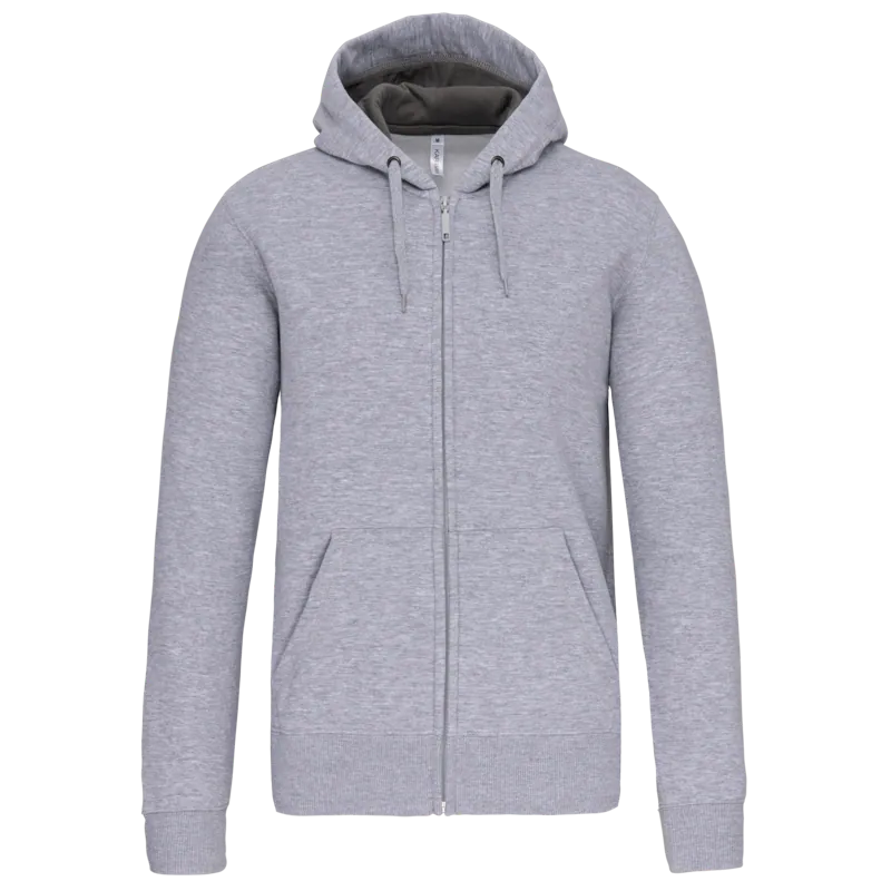Sweatvest met capuchon in Oxford Grey