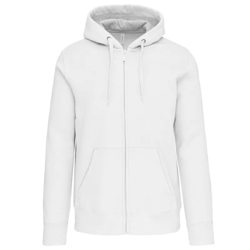 Sweatvest met capuchon in White