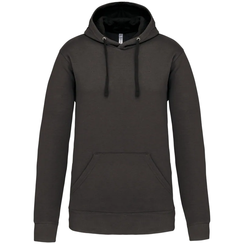 Sweater met contrasterende capuchon in Dark Grey / Black