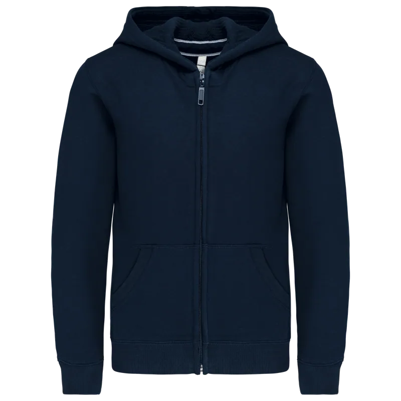 Kinder sweatvest met capuchon in Navy