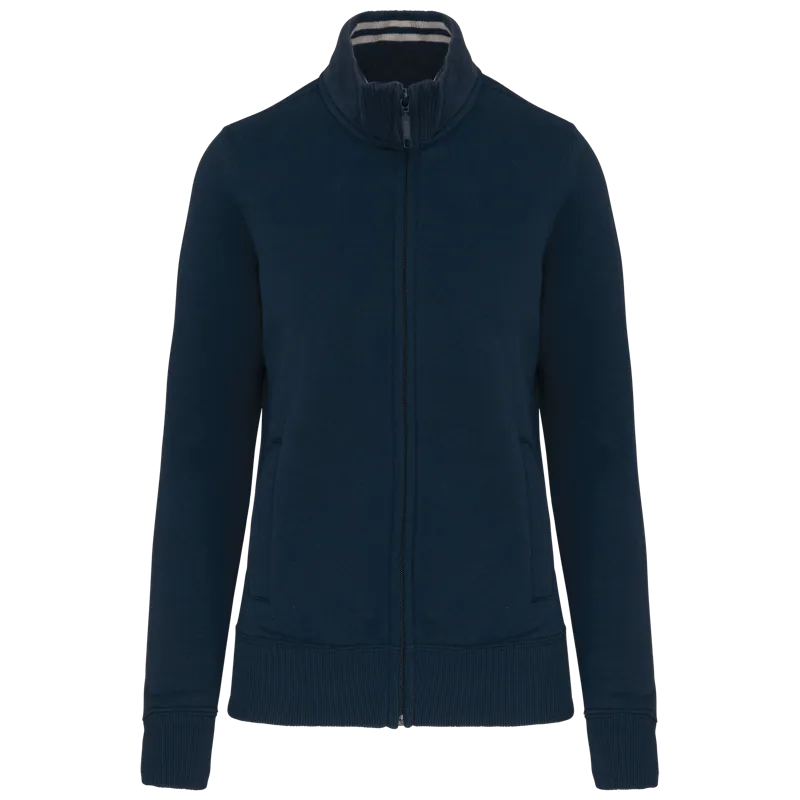 Damessweater met rits in Navy