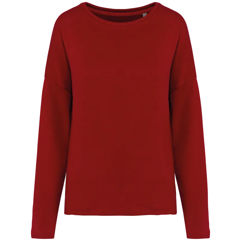 Damessweater “Loose fit” in Hibiscus Red