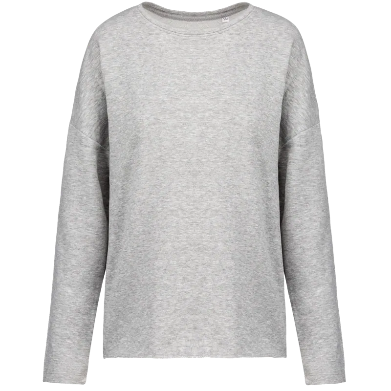 Damessweater “Loose fit” in Light grey heather