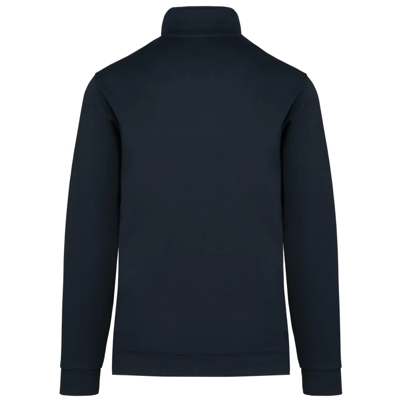 Sweatvest in Navy, achterkant
