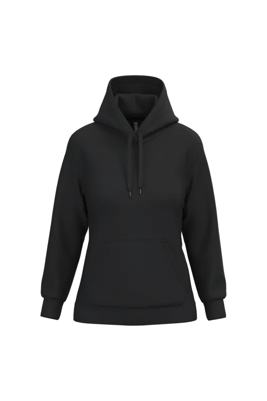Eco damessweater met capuchon in Black