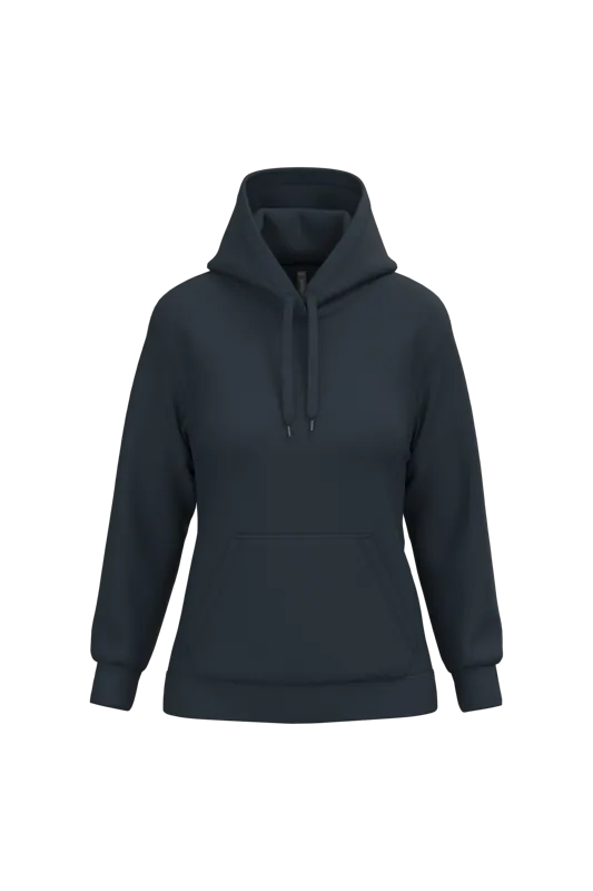 Eco damessweater met capuchon in Navy