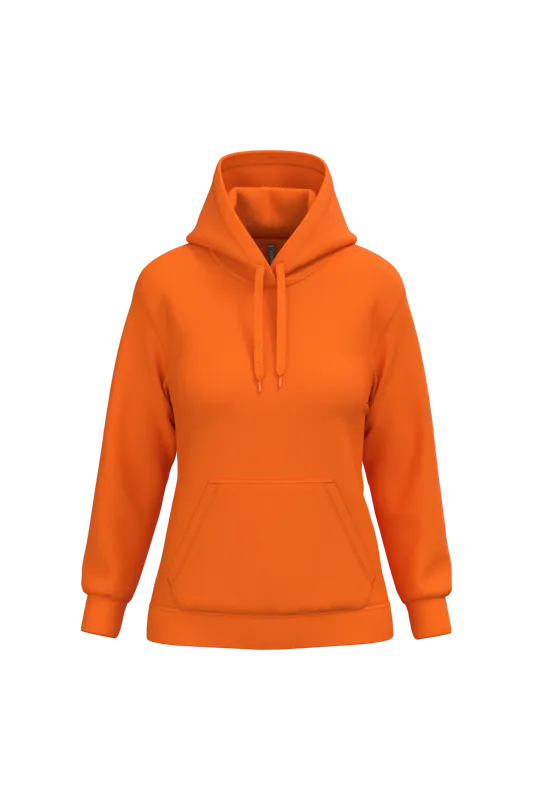 Eco damessweater met capuchon in Orange